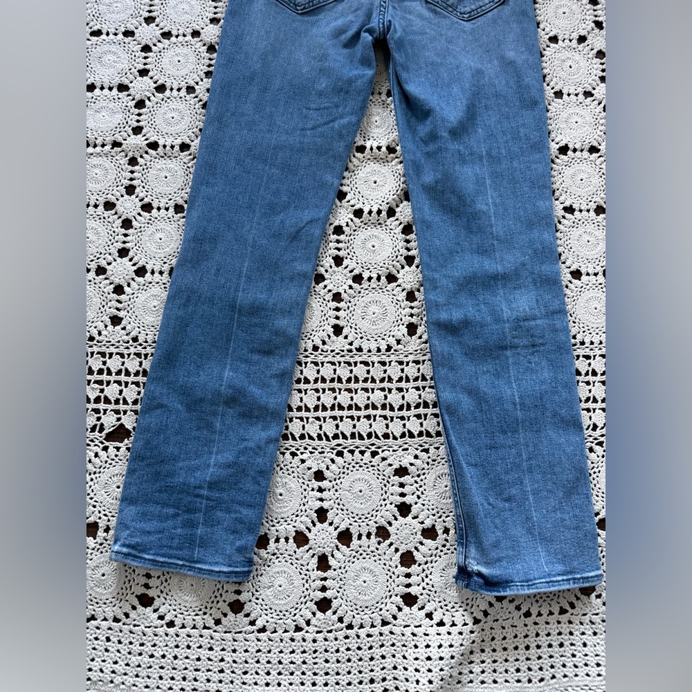 Mother The Mid Rise Dazzler Ankle Jeans We The Animals Size 27 Soft Stretchy - Picture 11 of 16